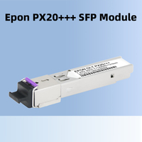 GEPON OLT-Optical Transceiver, SFP  PX20 +++,7/8/9/10 dbm Tx1490, Rx 1310nm SC PON OLTModule, Compatible with huawei, ZTE,Etc