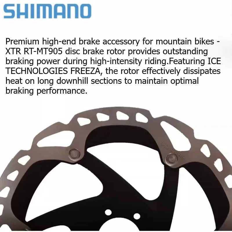 SHIMANO XTR MT905 Disc Brake Rotor 180/203mm 6-Bolt Mount with Ice