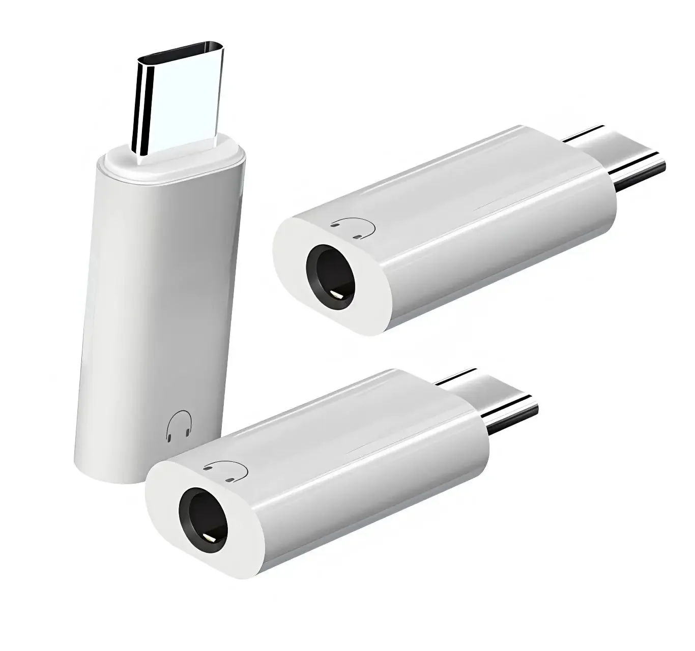 USB Type C to 3.5mm Jack Audio Adapter USB C 3.5mm Aux Adapter Type C Earphone Converter for IPhone15 Samsung Xiaomi Huawei