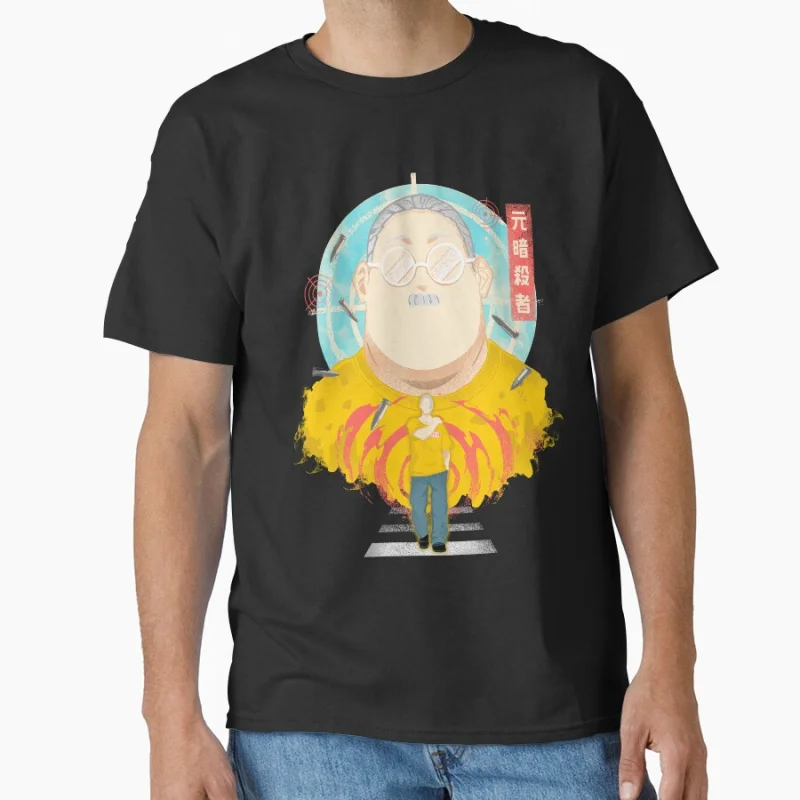

80s Cute Manga Ex-hitman Sakamoto Days Anime t shirt for men Large size Tops S-6XL 100% cotton mens Clothes