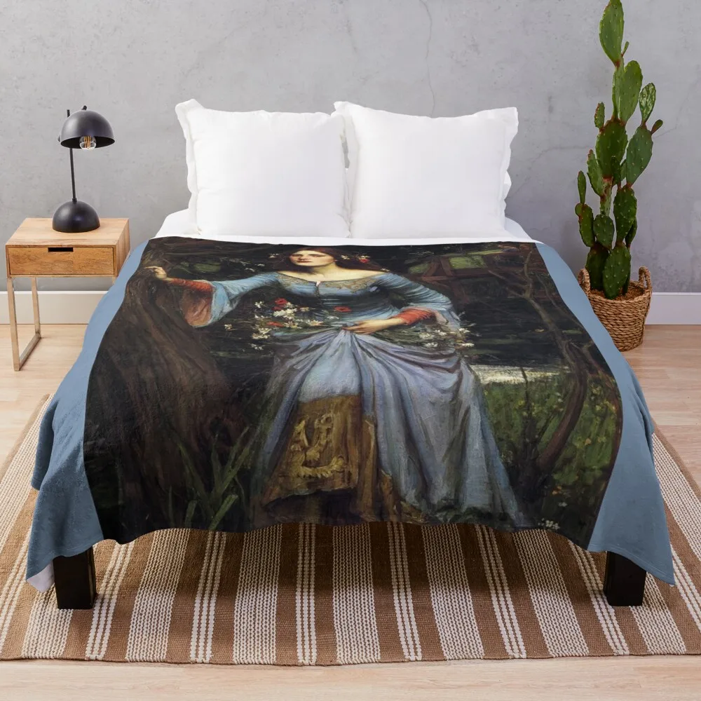 

Vintage John William Waterhouse - Ophelia 1894 Fine Art Throw Blanket Weighted Giant Sofa Blankets