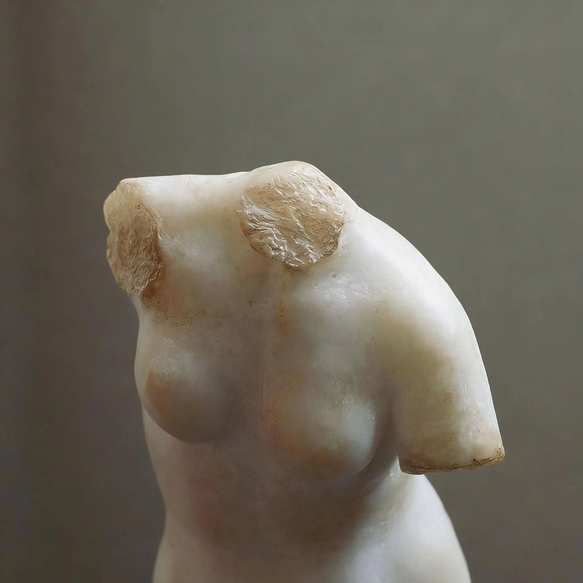 

WW art body sculpture niche high sense Venus bust ornament living room table decoration Chinese antique decoration