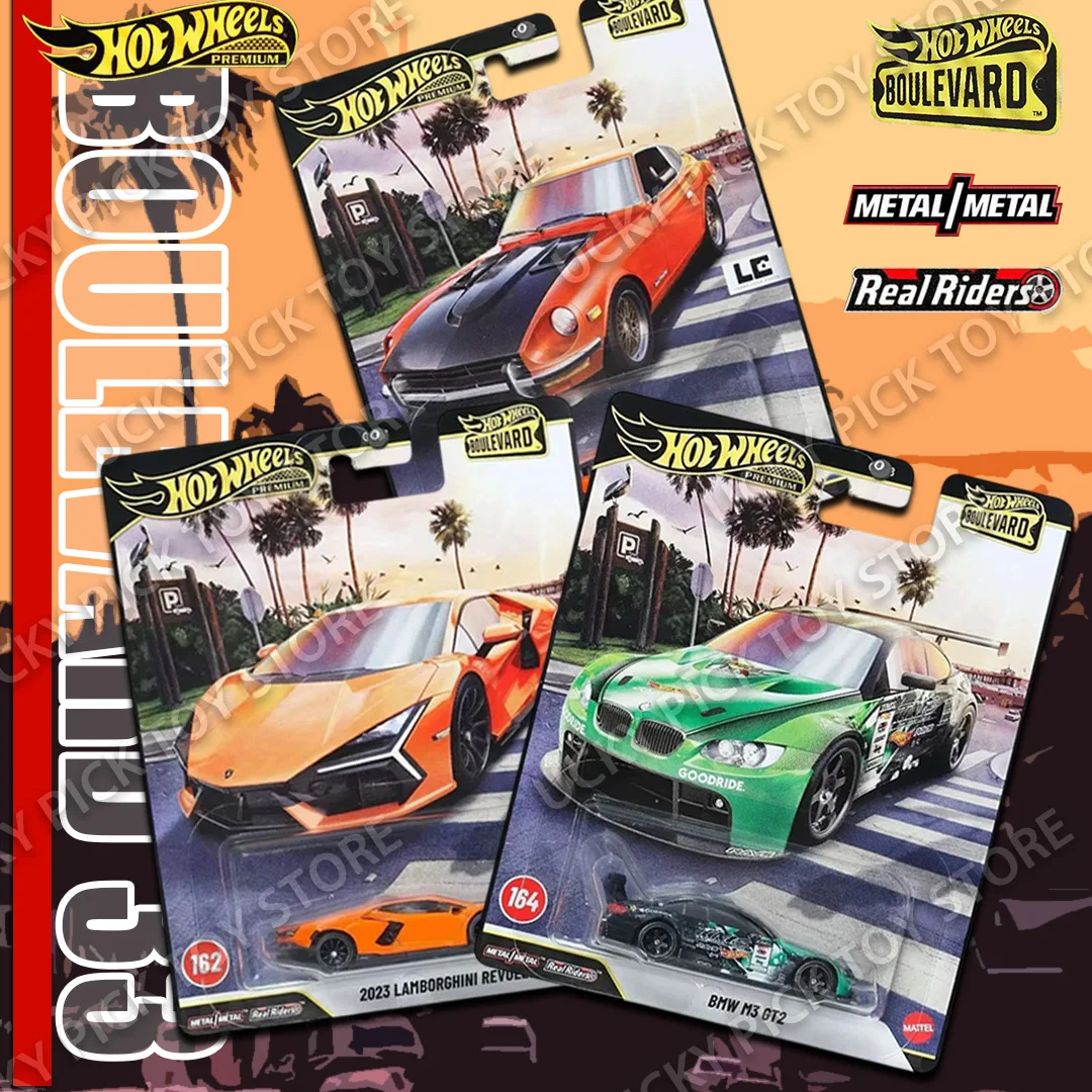 Hot Wheels Premium Series Boulevard GJT68 BMW M3 GT2 Lamborghini Revuelto Ford F1 Fahrzeug-Modellauto Sammlerstück Spielzeug Geschenk
