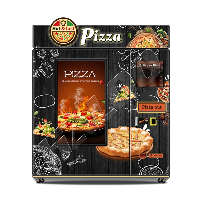 Haloo Vending Machine Supplier 24 Hours Pizza Making Vending Machine Pizza Factory Directly Hot Pizza Vending Machine