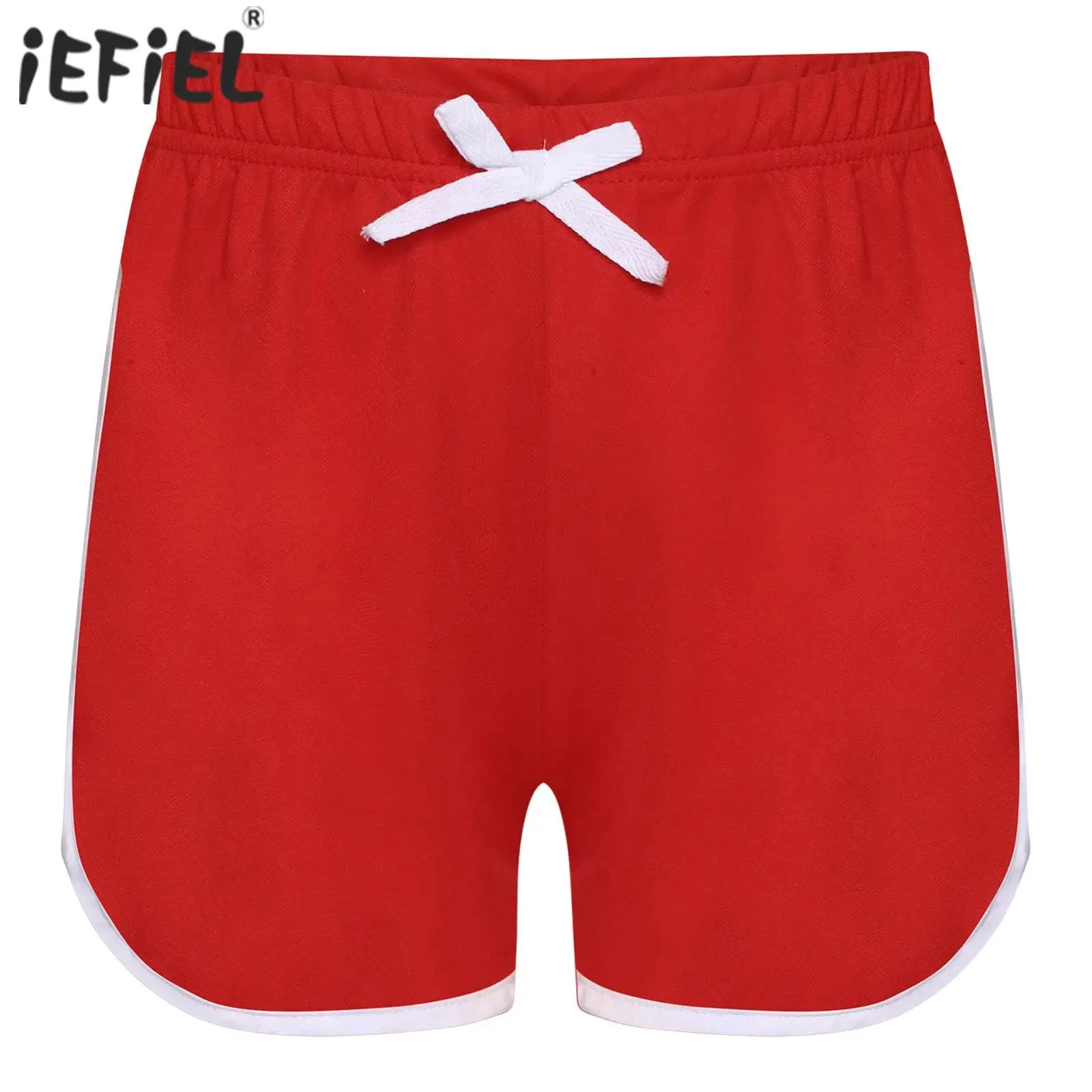 

Детские спортивные шорты для девочек, плавательные боксеры с бантом, эластичный пояс с боковыми разрезами, пляжная одежда, брюки для плавания, гимнастики, тренировок, фитнеса