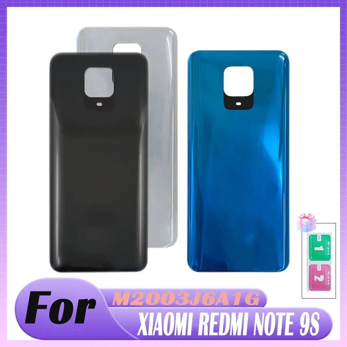 pop-back-battery-cover-for-xiaomi-redmi-note-9s-back-battery-cover-rear-panel-housing-case-replacement-repair-parts