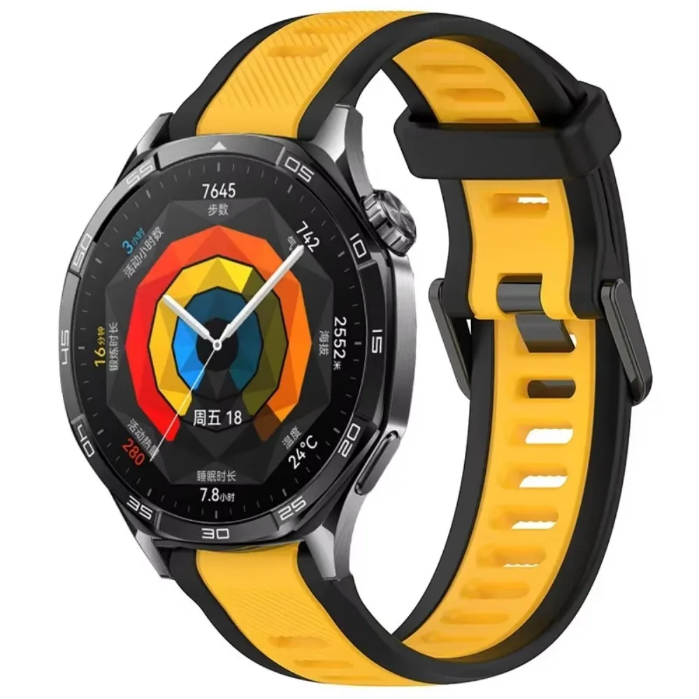 22mm 20mm 18mm cinturino in silicone morbido per Huawei Watch GT5/4 Pro 46mm GT2e traspirante e confortevole Huawei Watch GT5/4 41mm Pro 42mm