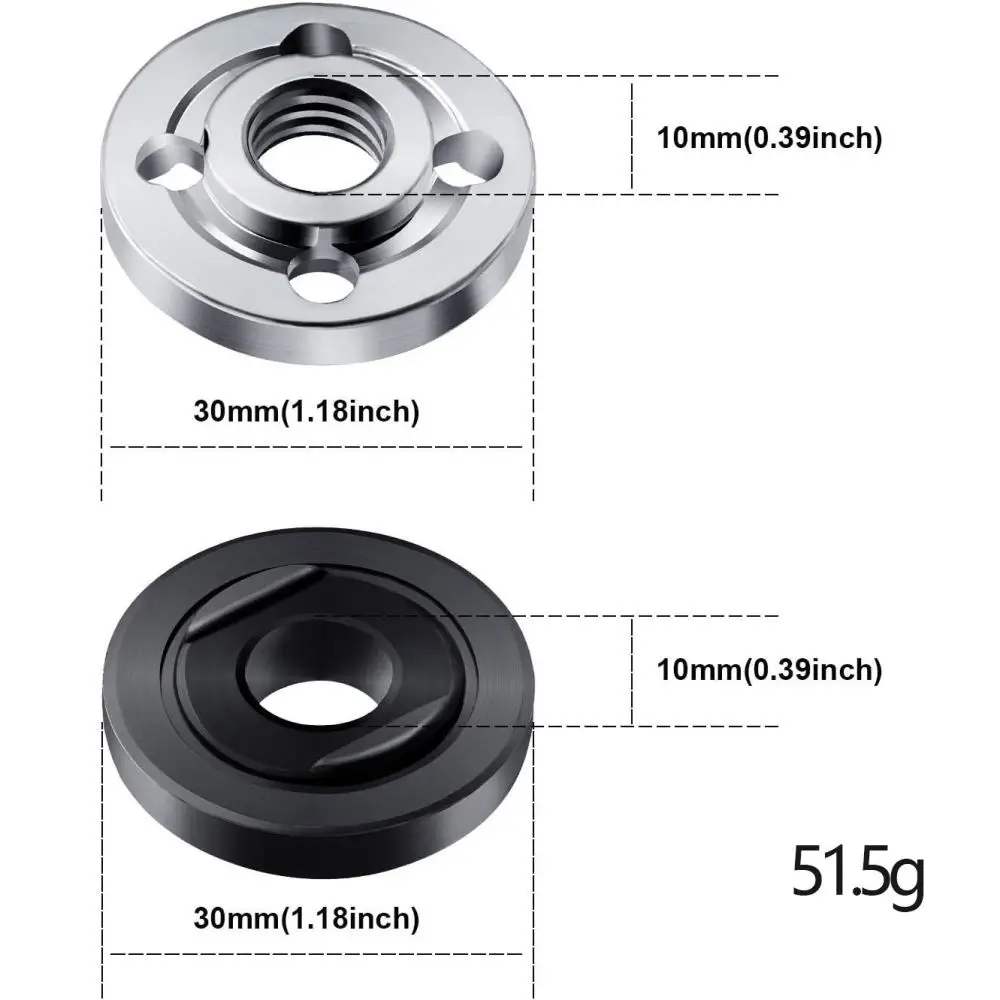 Universal Angle Grinder Quick Release Flange M14 M10 5 8 11 Locking Nut Adapter Self Locking Plate Repair Tool