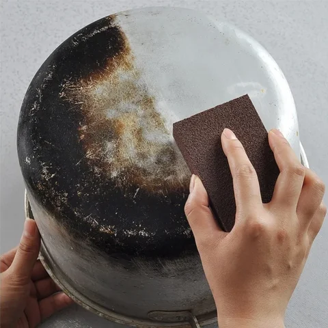 Removing Rust Cleaning Brush Cooktop Pot Descaling Scrub Dady Kitchen Reusable Washable Wonder Magic Sponge Eraser Carborundum