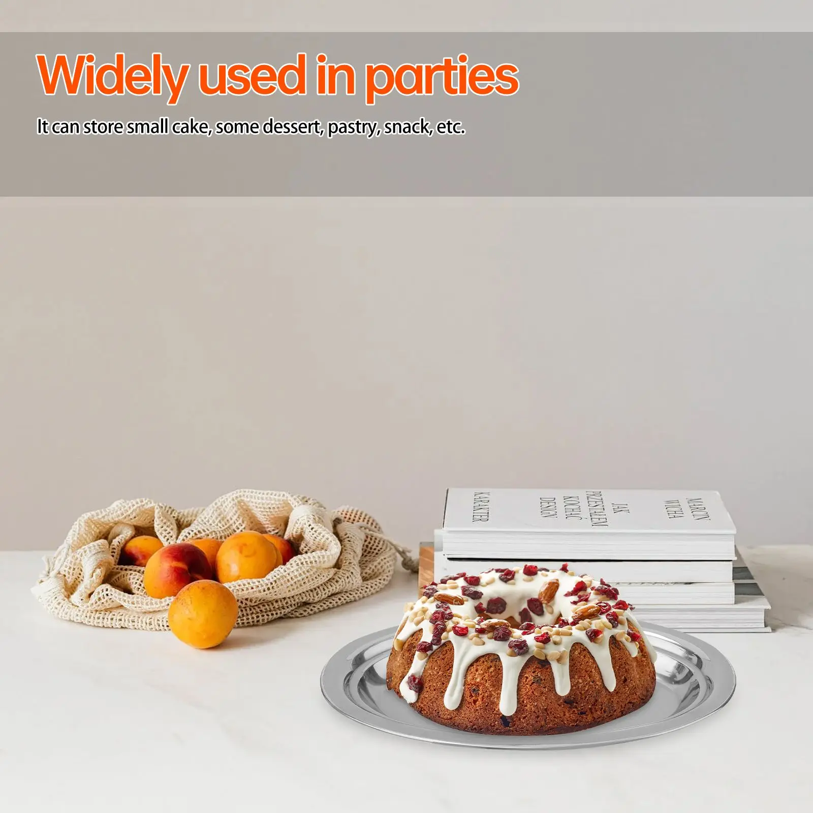 

1pc Stainless Steel Oval Plates Anti-rust Snack Tray Cake Dessert Pastry Steam Fish Fruit Pie Home Restaurant
