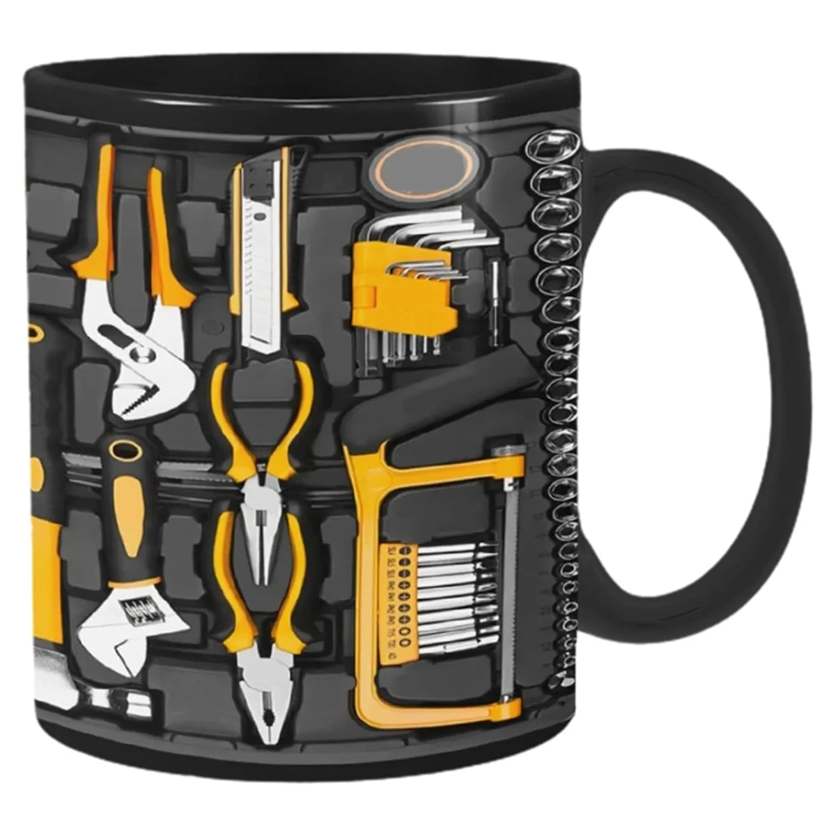 Funny Coffee Mug Ceramic Coffee Cup for Mechanics Large Mechanic Toolbox Coffee Cup for Beer,Whiskey, Wine, Water, Juice