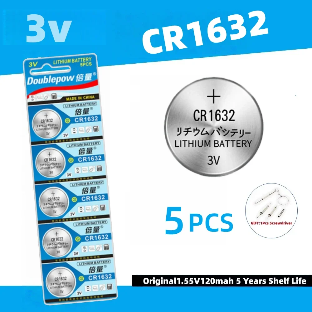 Lithium Coin Cell Battery CR1632 3V 2-50PCS Button Batteries LM1632 BR1632 ECR1632 For Watch Toy Remote Electronics Stable Power