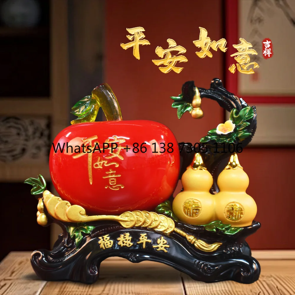 

Ping An Apple Ornaments Home Living Room Wine Cabinet Office Decorations Housewarming New Home Gifts