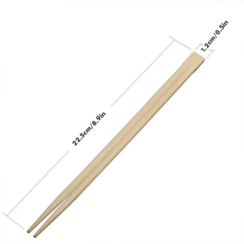 50/100 Pairs Disposable Chopsticks - Individually Wrapped Bamboo Chop sticks - Chopstick In Bulk - Disposable Utensils