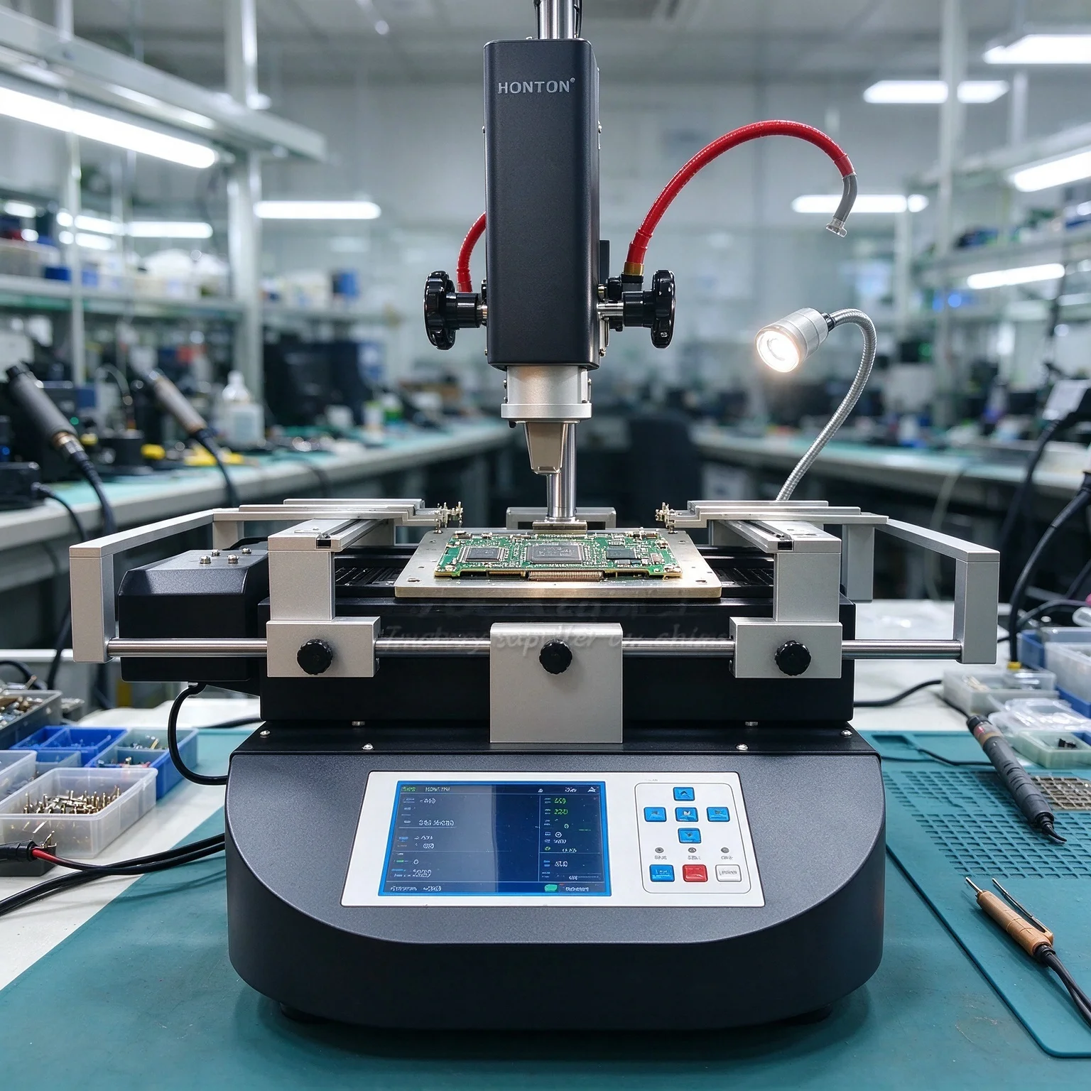 HT-R490 Infrared Preheating Hot Air 3 Zones BGA Rework Solder Station Laptop Computer Repair Machine 110V