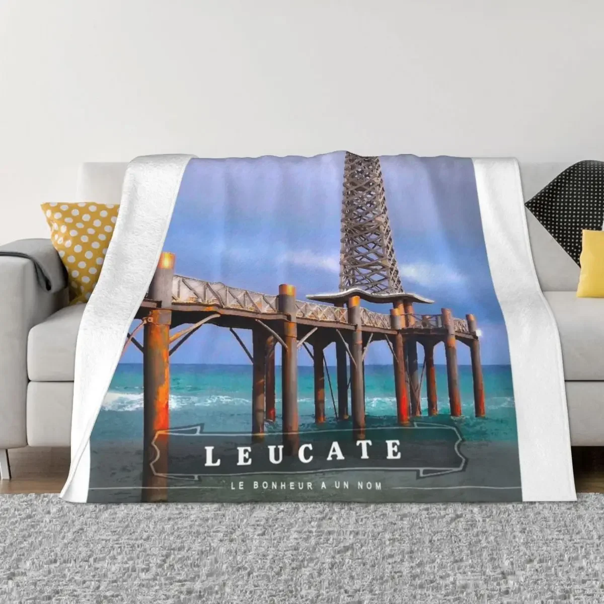 

The pretty pontoon of Leucate Throw Blanket Decorative Sofa Sofas Personalized Gift For Sofa Thin Blankets