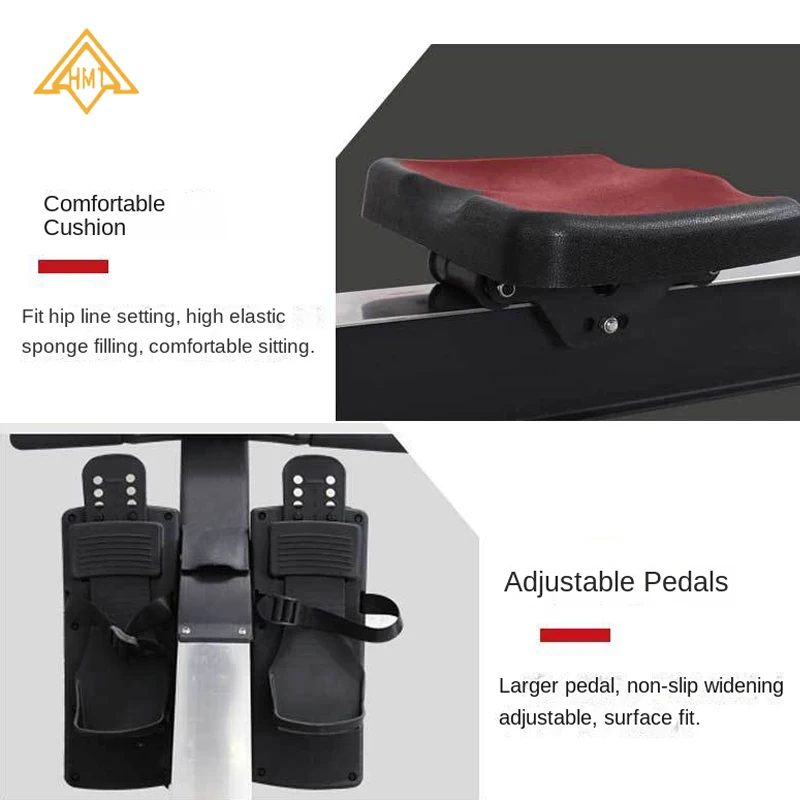 Seated Rowing Machine Smart Rowing Machine Rowers Training Commercial Indoor Air Rowing Machine Smart Foldable