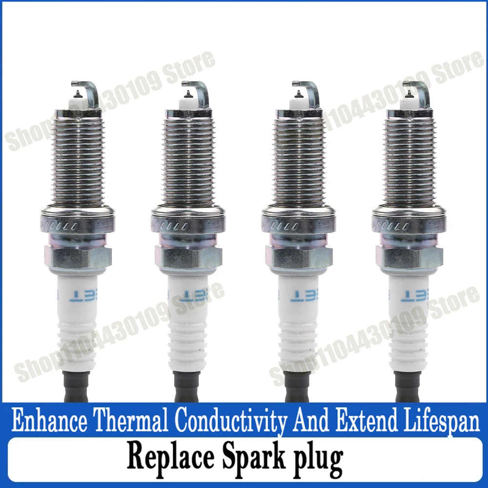 

1/4Pcs Iridium Spark Plugs ILZFR5B 4281 For Citroen C4 1 C-Quatre Elysee Peugeot 206 207 3008 307 308 408 508 Dongfeng SHUAI KE