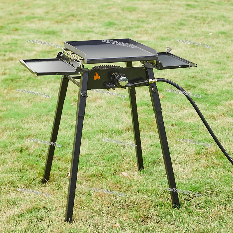 Outdoor Multi-Function Picnic Stove Barbecue Stove Teppanyaki Cooking Stove Gas Bottle Bbq Portable Vehicle-Mounted Wild