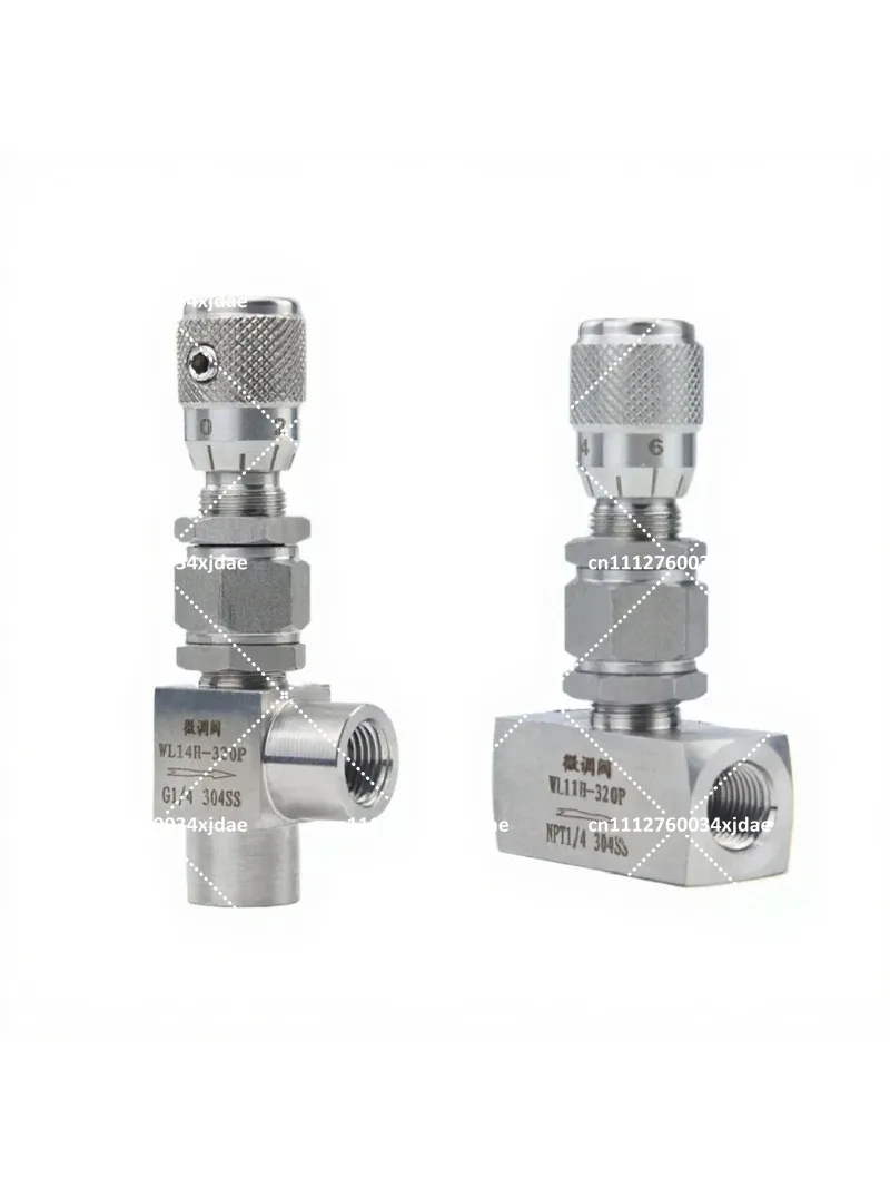 Stainless Steel 304 Micro Metering Needle Valve 1/8