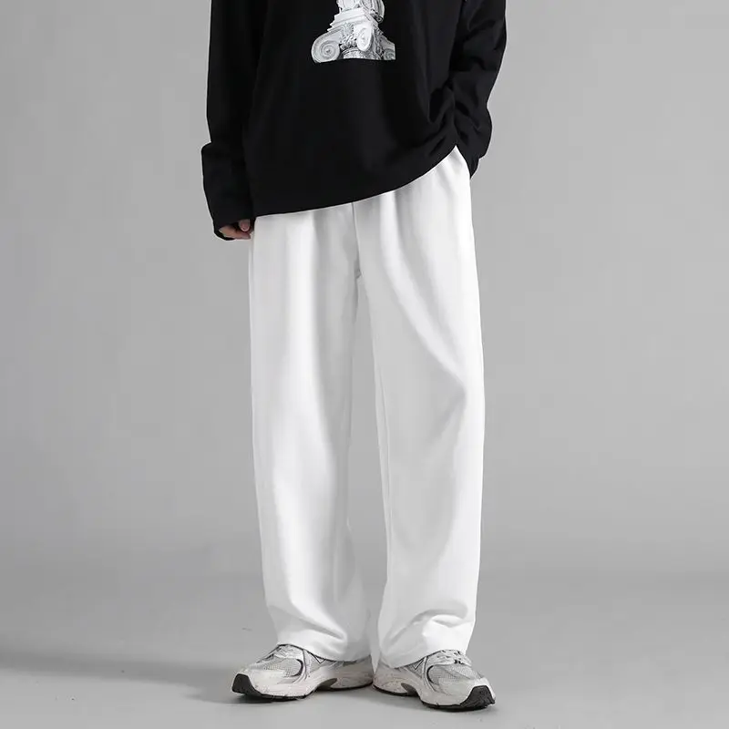 

Laid-back and Relaxed Style Wide-leg Pants for Men and Women. Men's Straight-leg Loose Casual Pants. Tall Pants Are Fashionable