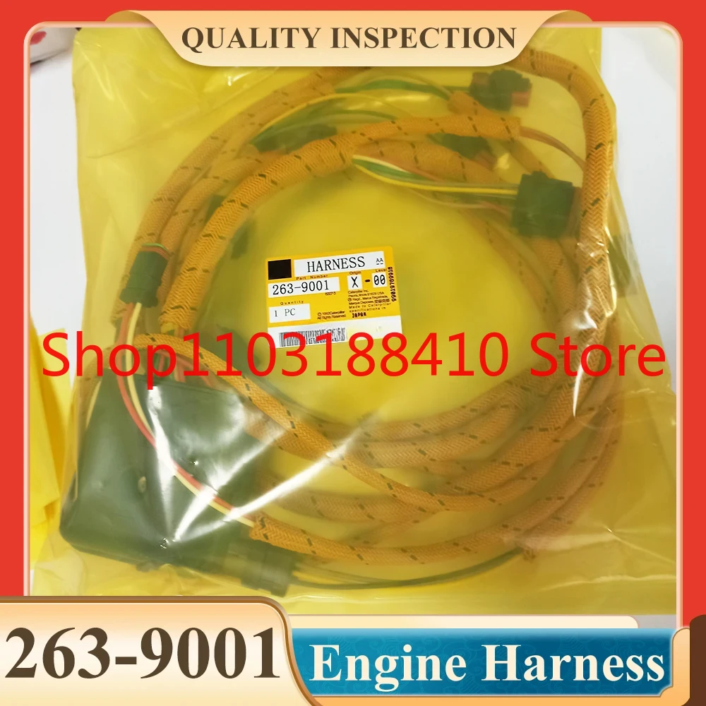 2639001 263-9001 Excavator Engine Wiring Harness For C15 C18 Engine Harness