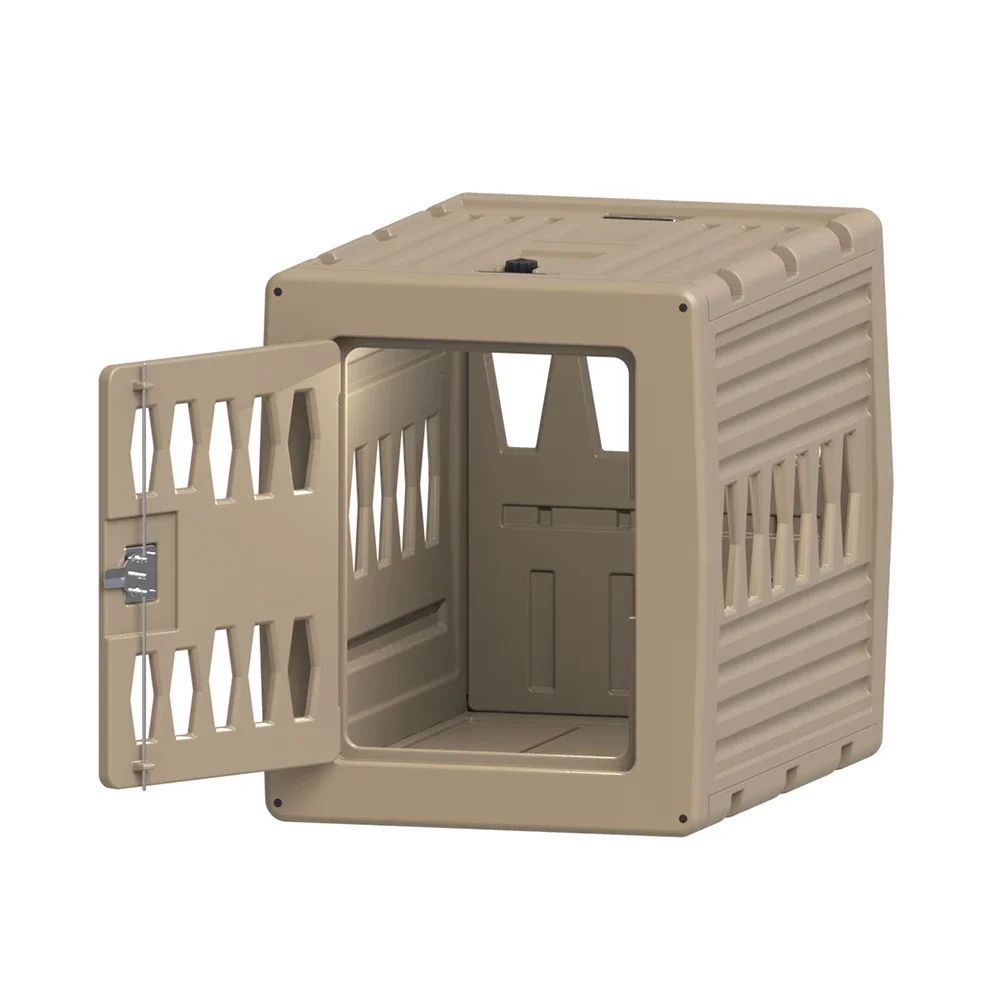 Transport Cage Plastic Rotomolded Portable Travel Pet Big Dog Consignment Box Kennel Cage Indoor