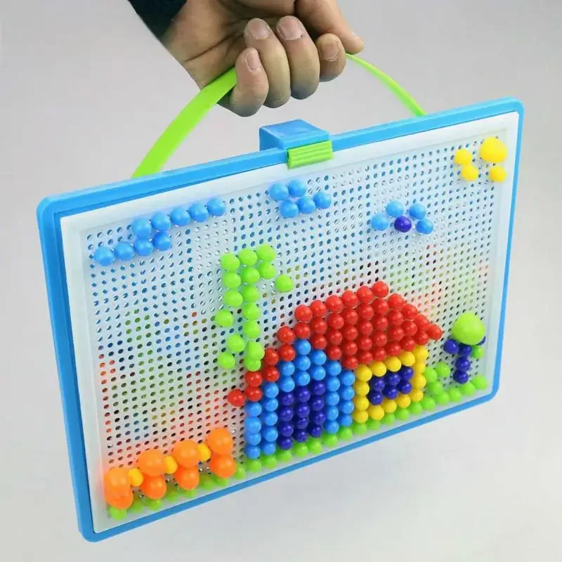 296 pièces 3D Puzzle jouets éducatifs, conception de Grain de champignon en boîte jeux de société de construction pour les activités d'apprentissage des enfants ​   Jeux