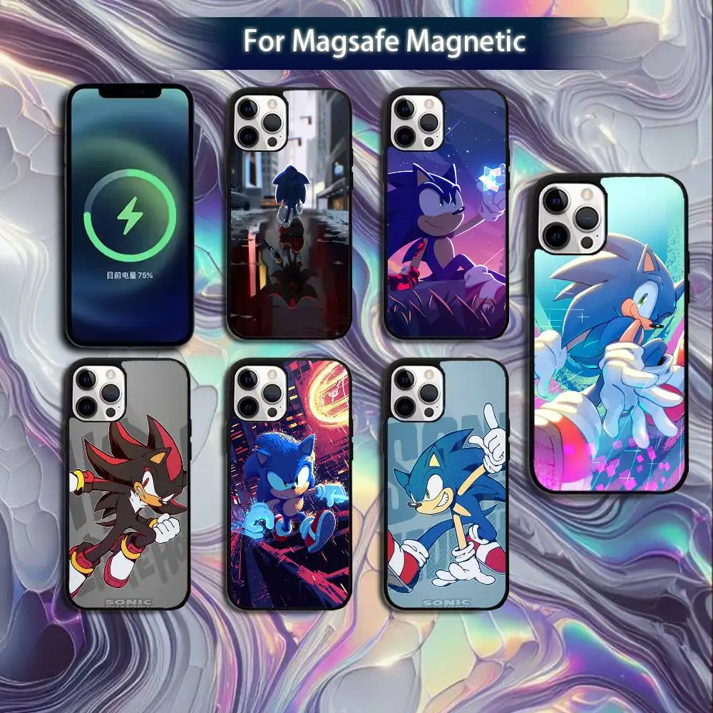 

Cartoon Cool Game S-Sonics Phone Case For iPhone 16e,16,15,14,13,12,11,Plus,Pro,Max,Mini Magsafe Magnetic Wireless Charging