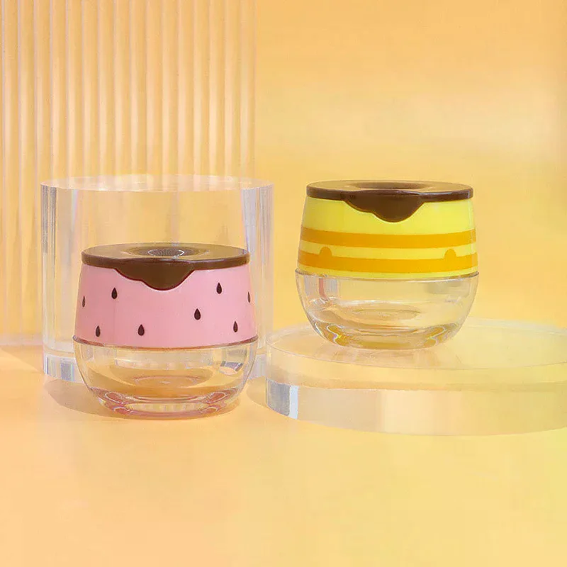 Caja vacía para máscara de labios de 6g con cepillo, botella para máscara de labios abatible recargable, tarro de bálsamo labial portátil de viaje, envases cosméticos