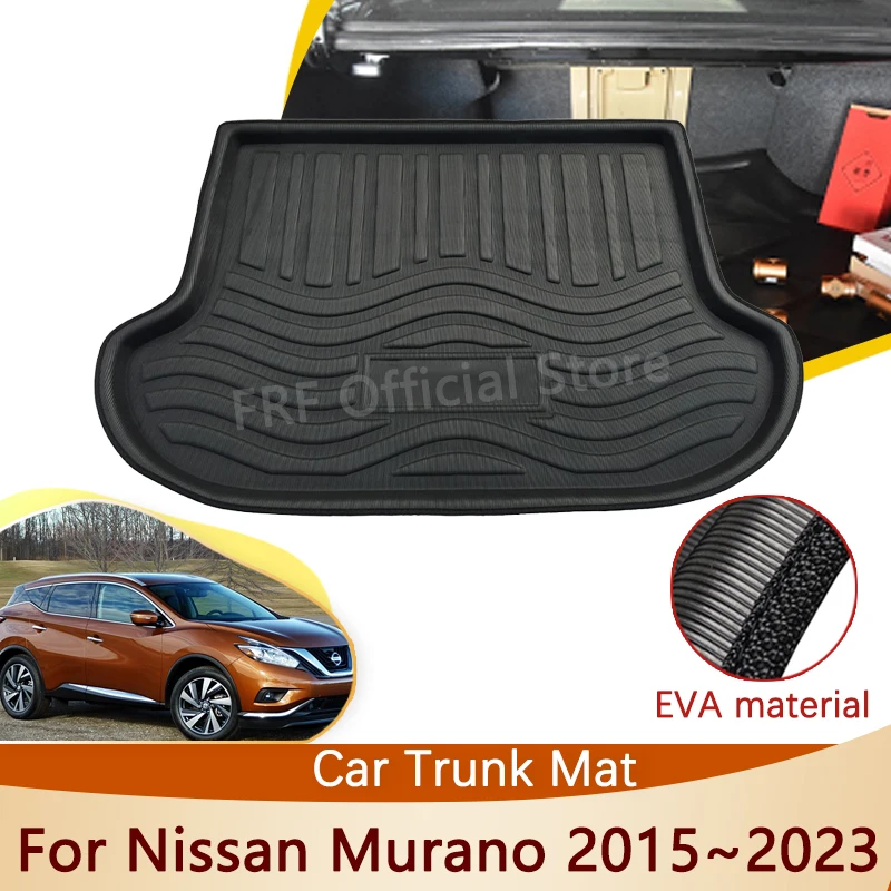 Rear Trunk Mat For Nissan Murano Z52 2015~2023 2021 2018 2017 2016 Car Accessories Floor Tray Waterproof Liner Cargo Boot Carpet