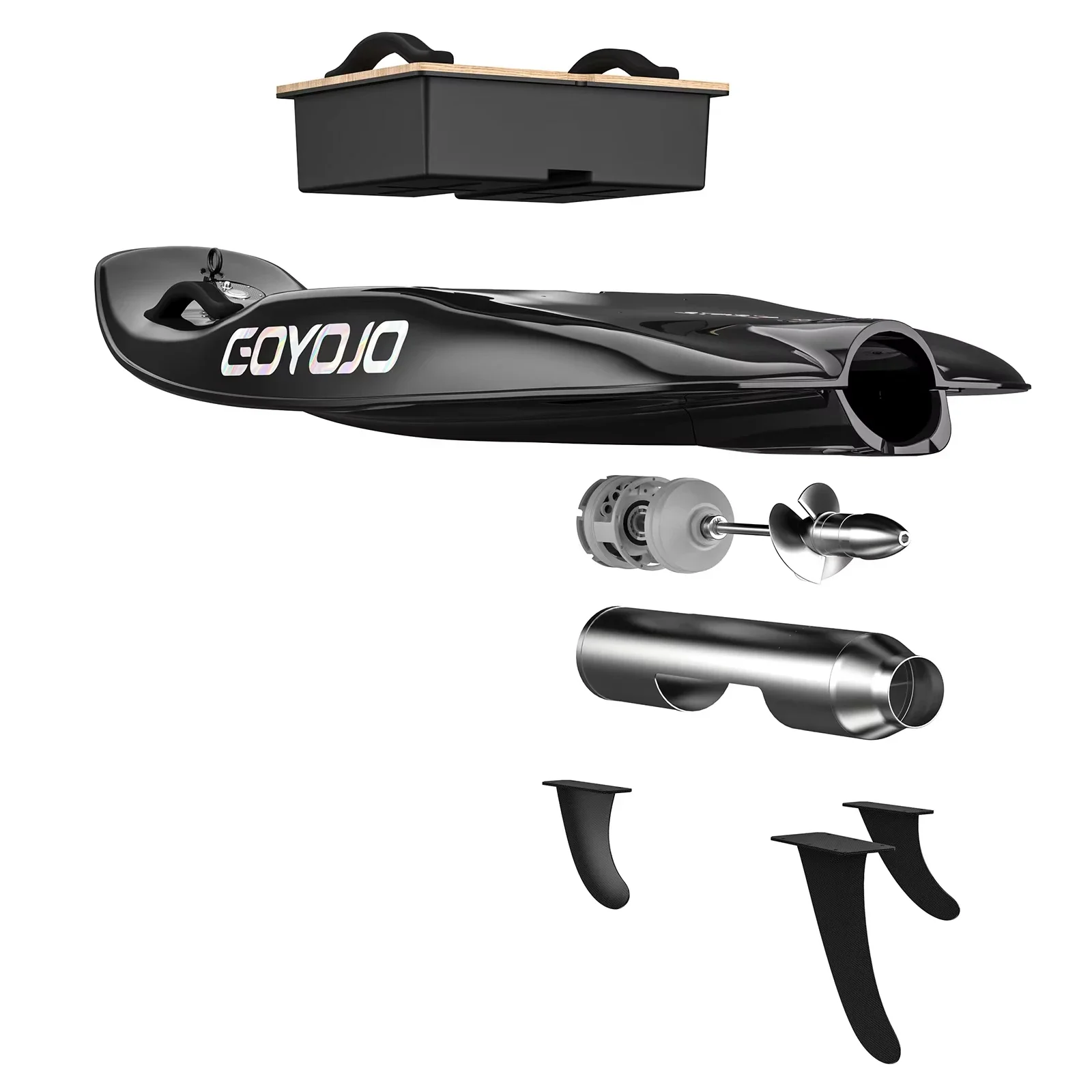 GOYOJO Water Electric Surfboard for Adult, with 10kw 12kw High Speed Surfing Electric Jetboards with 3 Tail, Smart Water Scooter