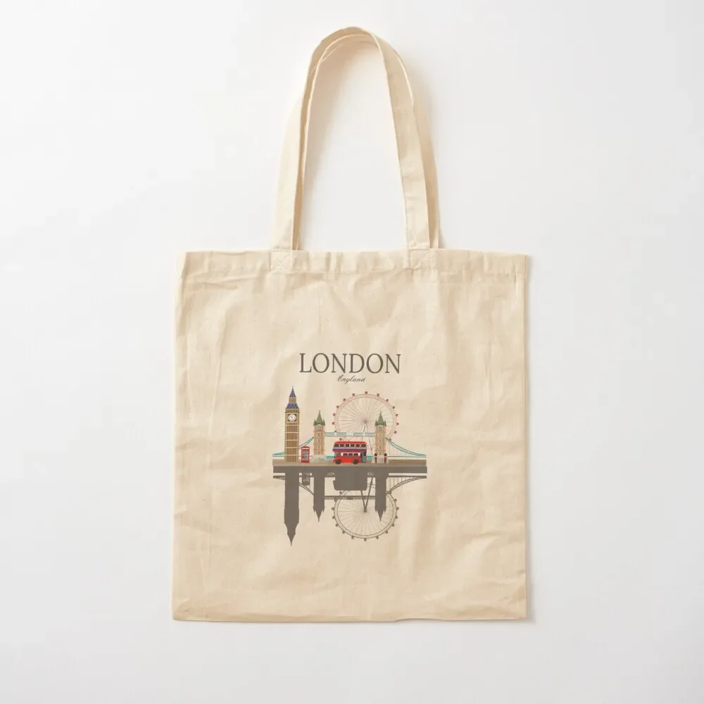 

London Souvenir City Vintage British UK Tote Bag Handbags women sac pour femme shopping bag logo Tote Bag