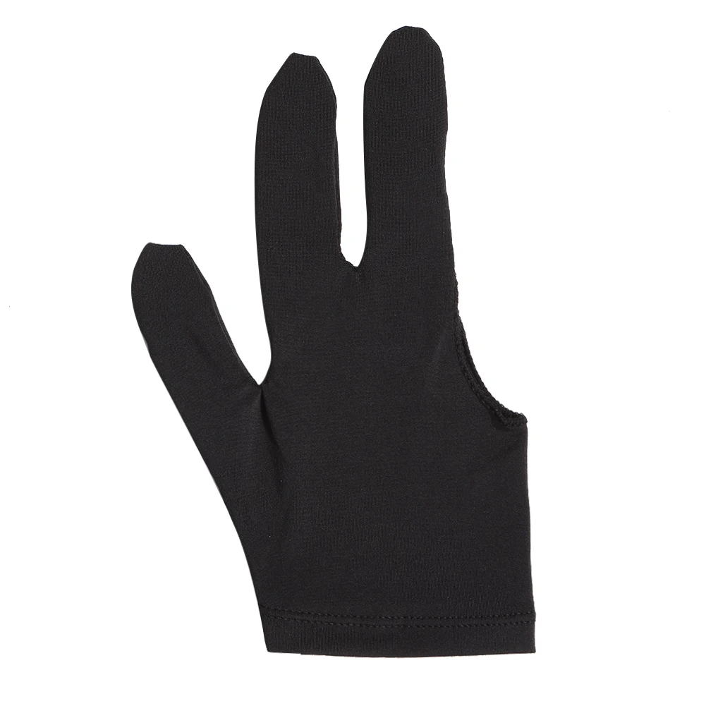 Solid Color Billiard Gloves 3-Finger Open Left/Right Hand Universal Billiard Gloves for Men Women Unisex Sportswear
