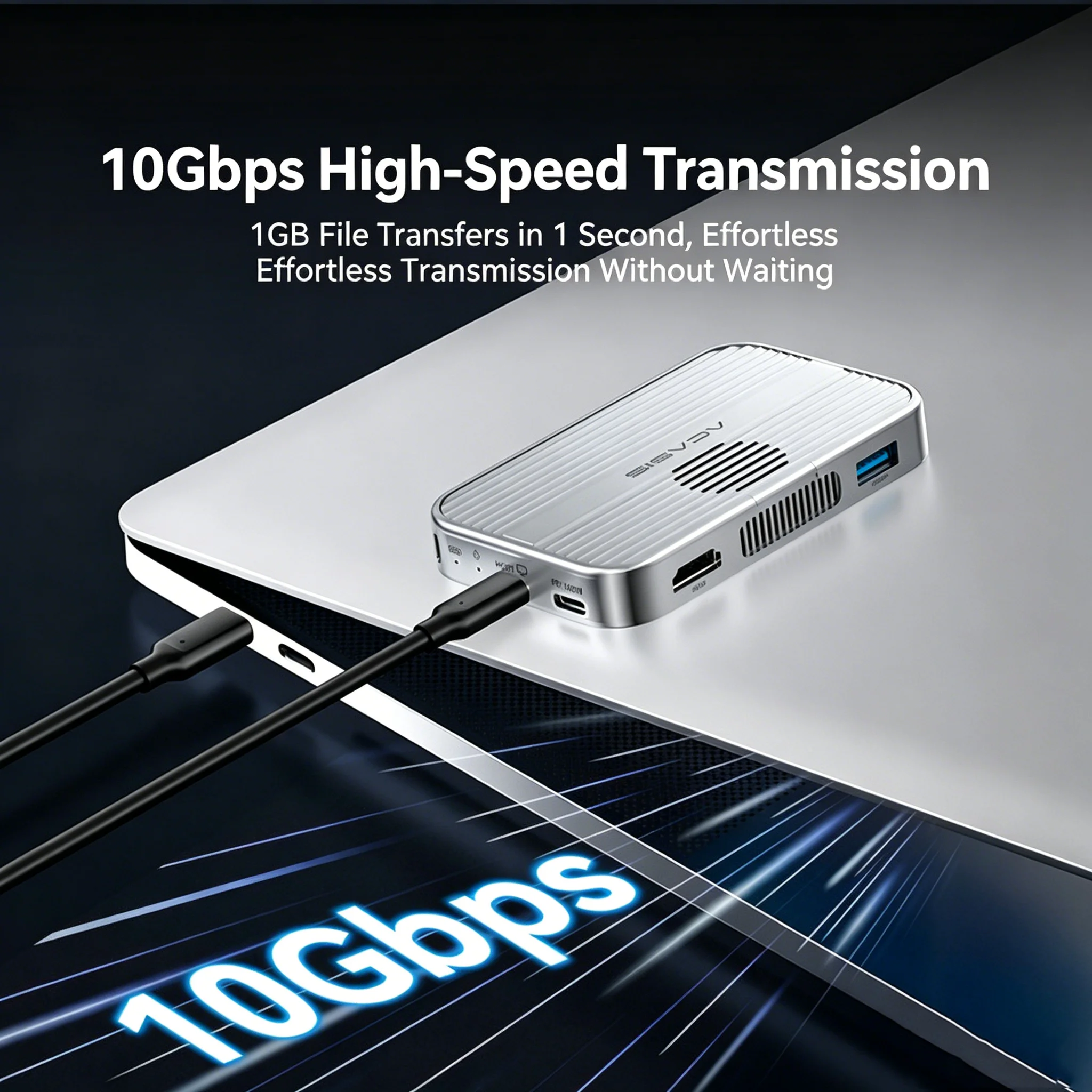 Magnetic Solid State Drive Enclosure Docking Station For Mobile Hard Drive Used For Type C Phone Expansion And Screen Mirroring