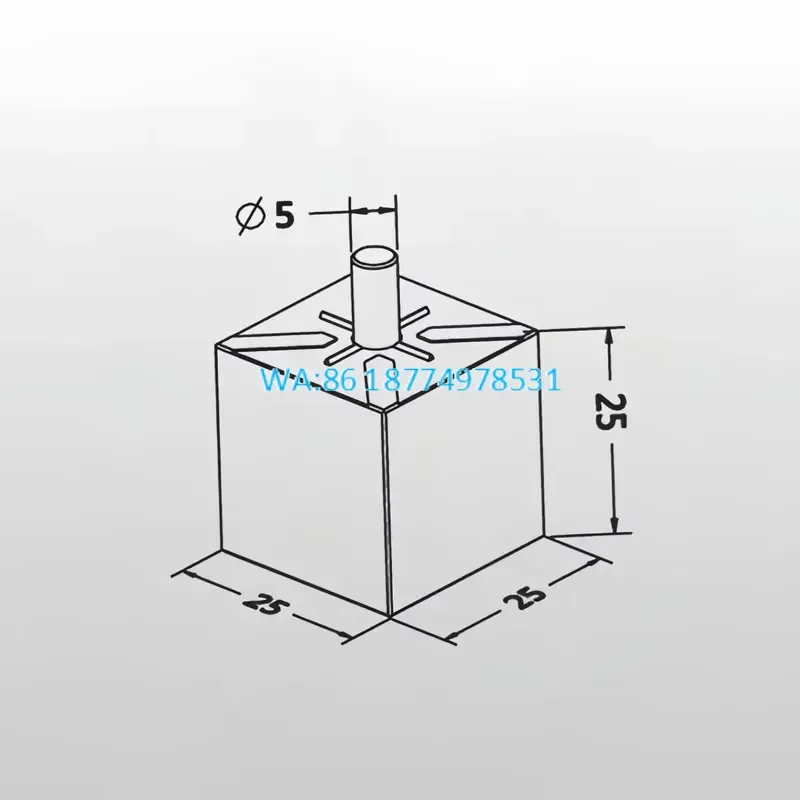 Wmwmnu Centering Prism Die for EDM Blanks 15mm Profile Steel Hardened Model 3A-300079 for Milling Tooling