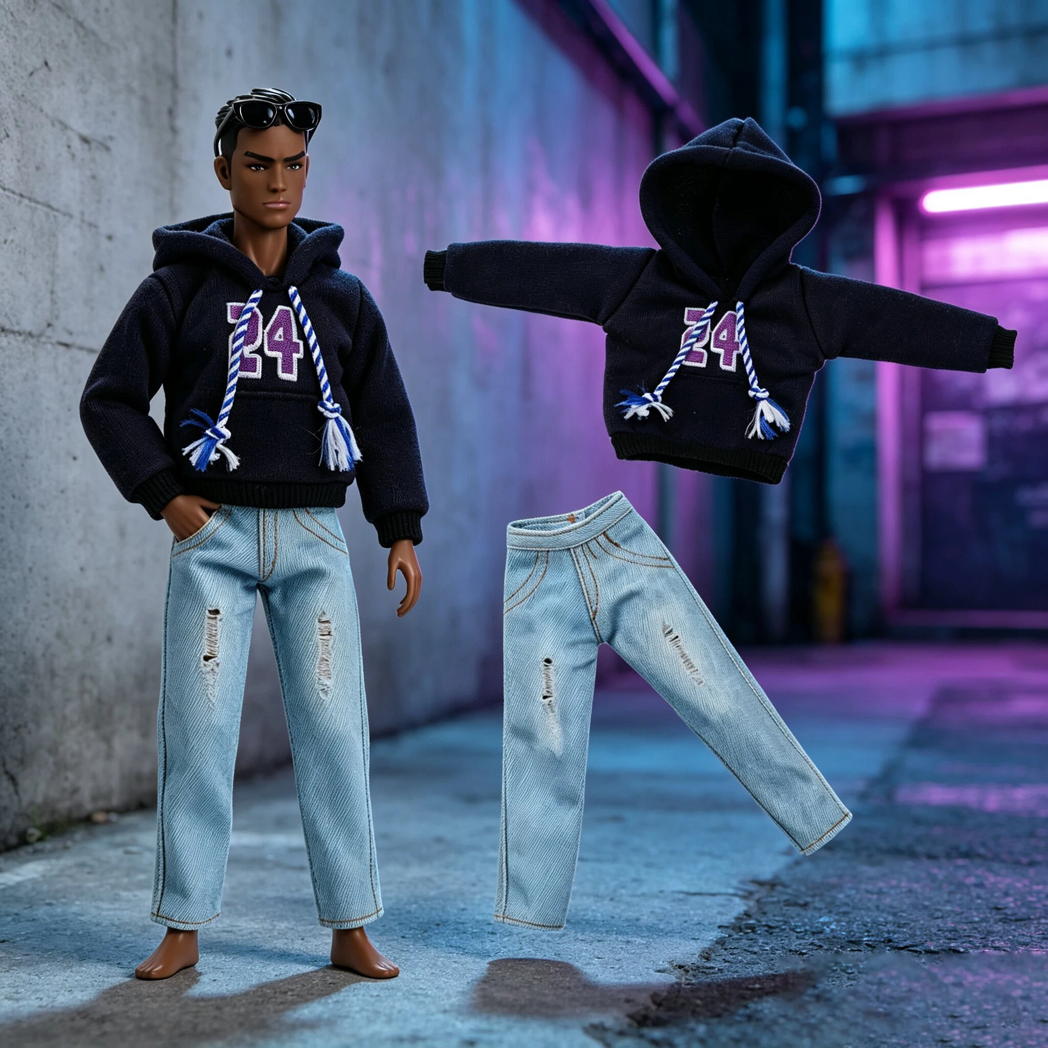 1/6 Muscle Man Supermodel Doll 35cm Joints Movable KEN Man Figure Model Fashion Sports Casual Clothes+Doll Set Collectible Doll