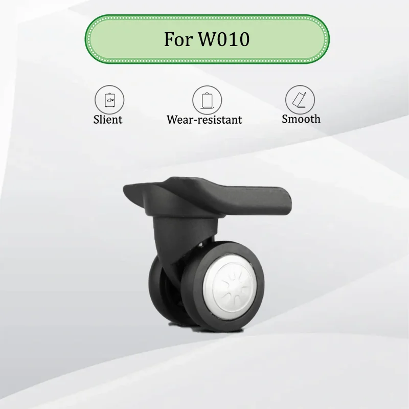 

For W010 Wear-Resistant Luggage Replacement Wheels 360° Silent Swivel Casters Universal Fit for Suitcase Repair Parts