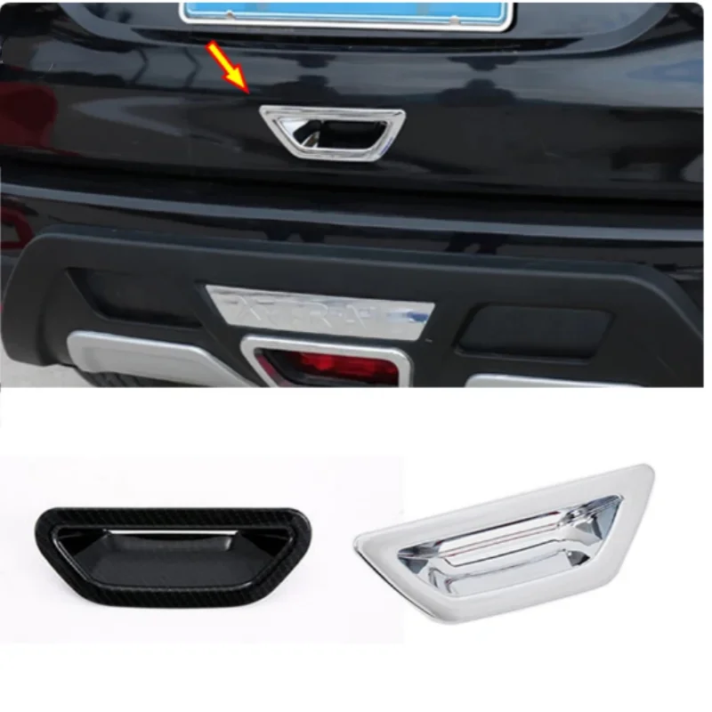 

For Nissan X-Trail T33 Rogue 2022 2023 ABS Carbon fiber Car Back Tail door rear handle bowl Cover Trim Styling Accessories