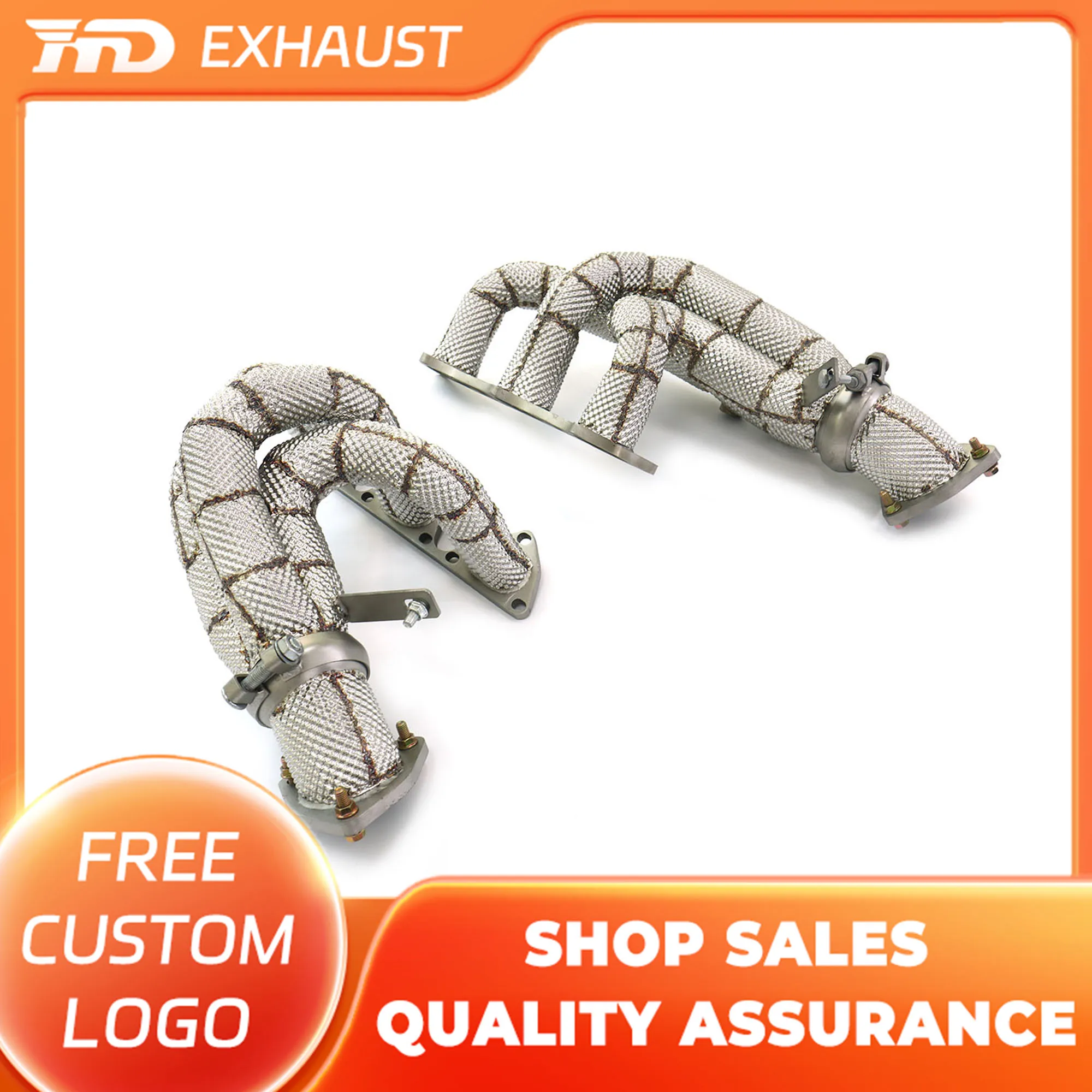

HMD Hot Sale Stainless Steel Straight Manifold For Porsche 718 GT4 RS 4.0L Exhaust System With Heat Shield Car Accessories