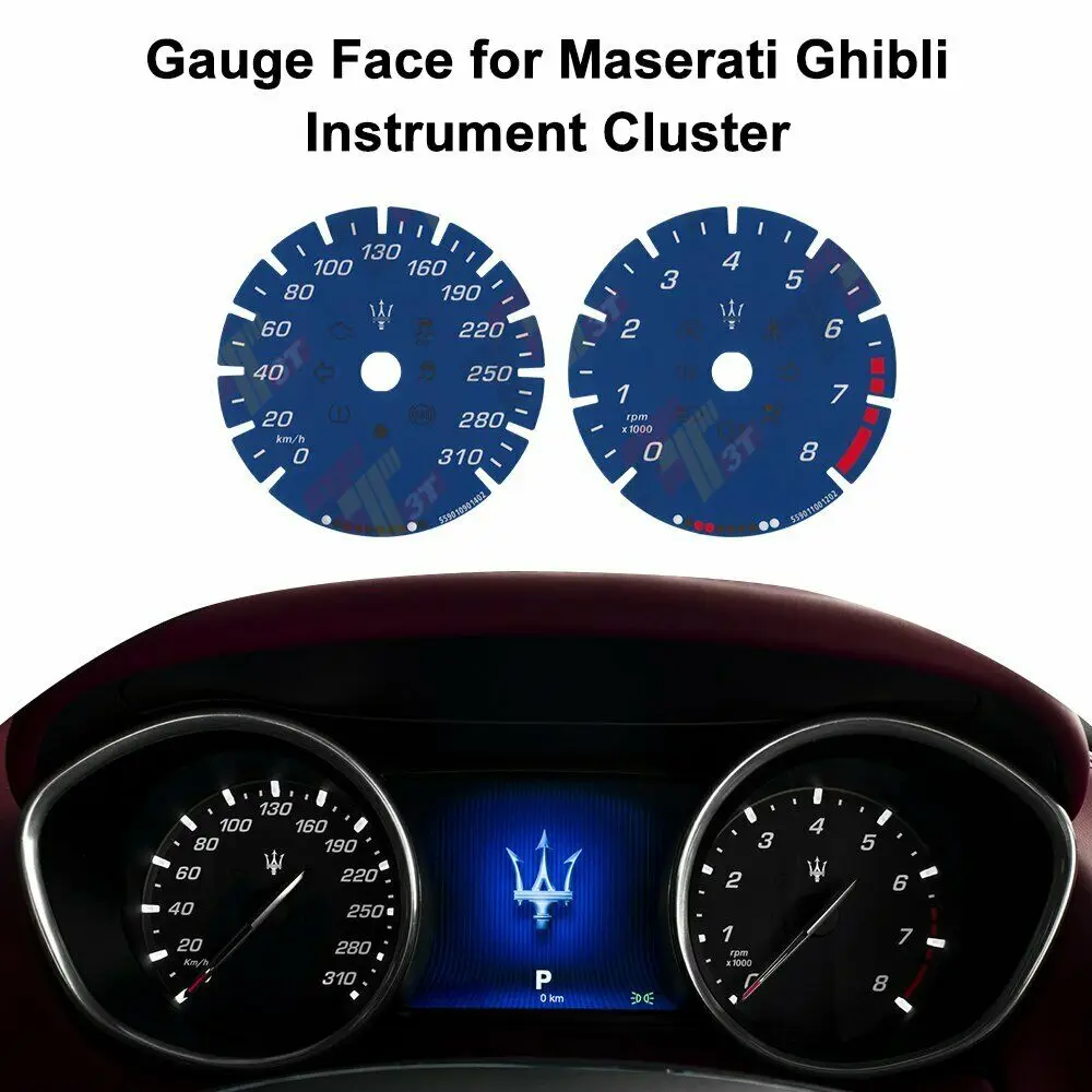 Gauge Face for Maserati Quattroporte Levante Ghibli Instrument Cluster