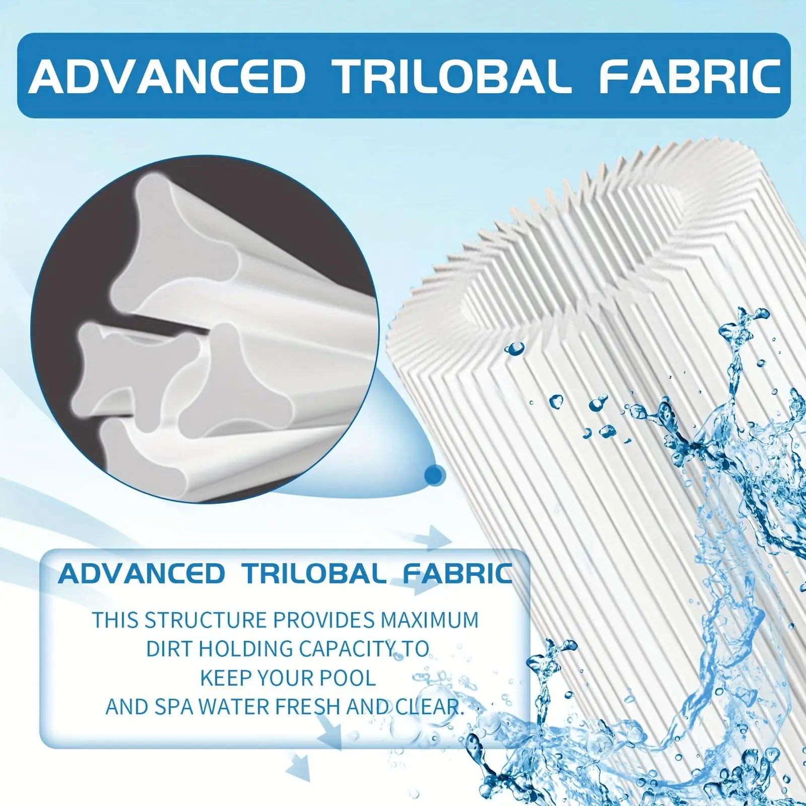 Pool Water Filter Cartridges Type A or Type C Filter Cartridge Pool Replacement Filter Cartridge for Swimming Pool