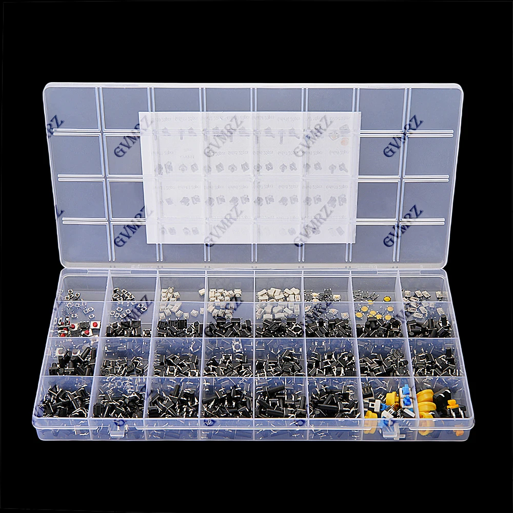 620PCS 32 Values Tactile Push - огляд і ціна Diy Electronics Button