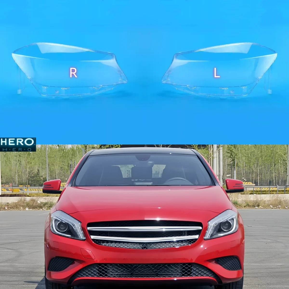 

For Mercedes Benz A Class W176 A180 A200 A260 A45 AMG 2012 2013 2014 2015 2016 Headlight Cover Lamp Shade Headlamp Shell Lens