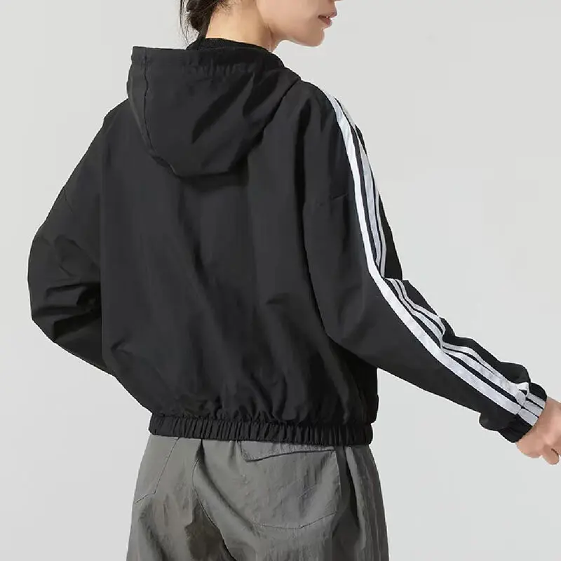 adidas Quick Dry Woven Wind Jacket Spring Sweat Resistant Fitness Training Light OuterJZ2162 1PCS