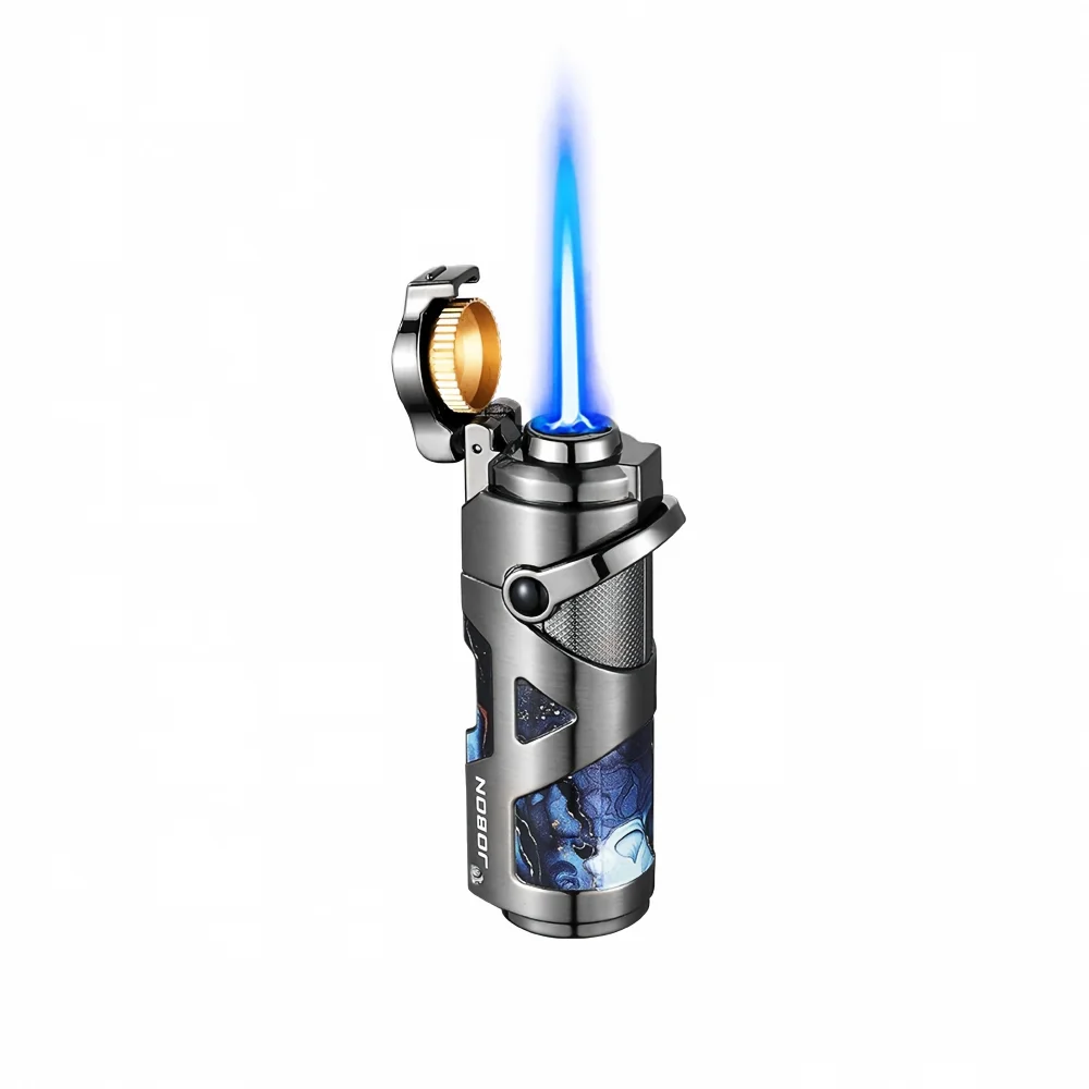 Jobon Chinese Windproof Lighter/encendedor New Product Personalized Metal Rocker Ignition Folding Multi-Functional Cigar Lighter