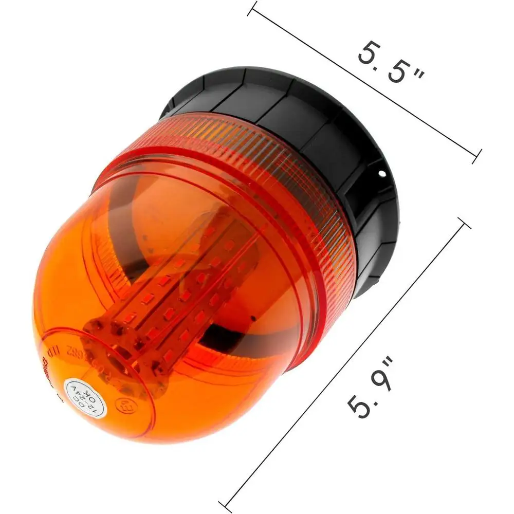 12 V- 24 V Car 60LEDs Flashing Amber Warning Signal Light  Rotating Flashing Strobe Lamp