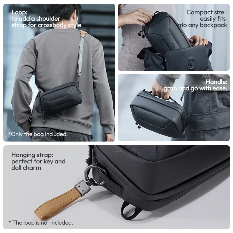 Imagem -04 - Bolsa de Armazenamento Impermeável para Viagens Divisor Destacável Maquiagem Bolsa Toiletry Bolsa Telefone Fill Light Gopro Ulanzi-bt02