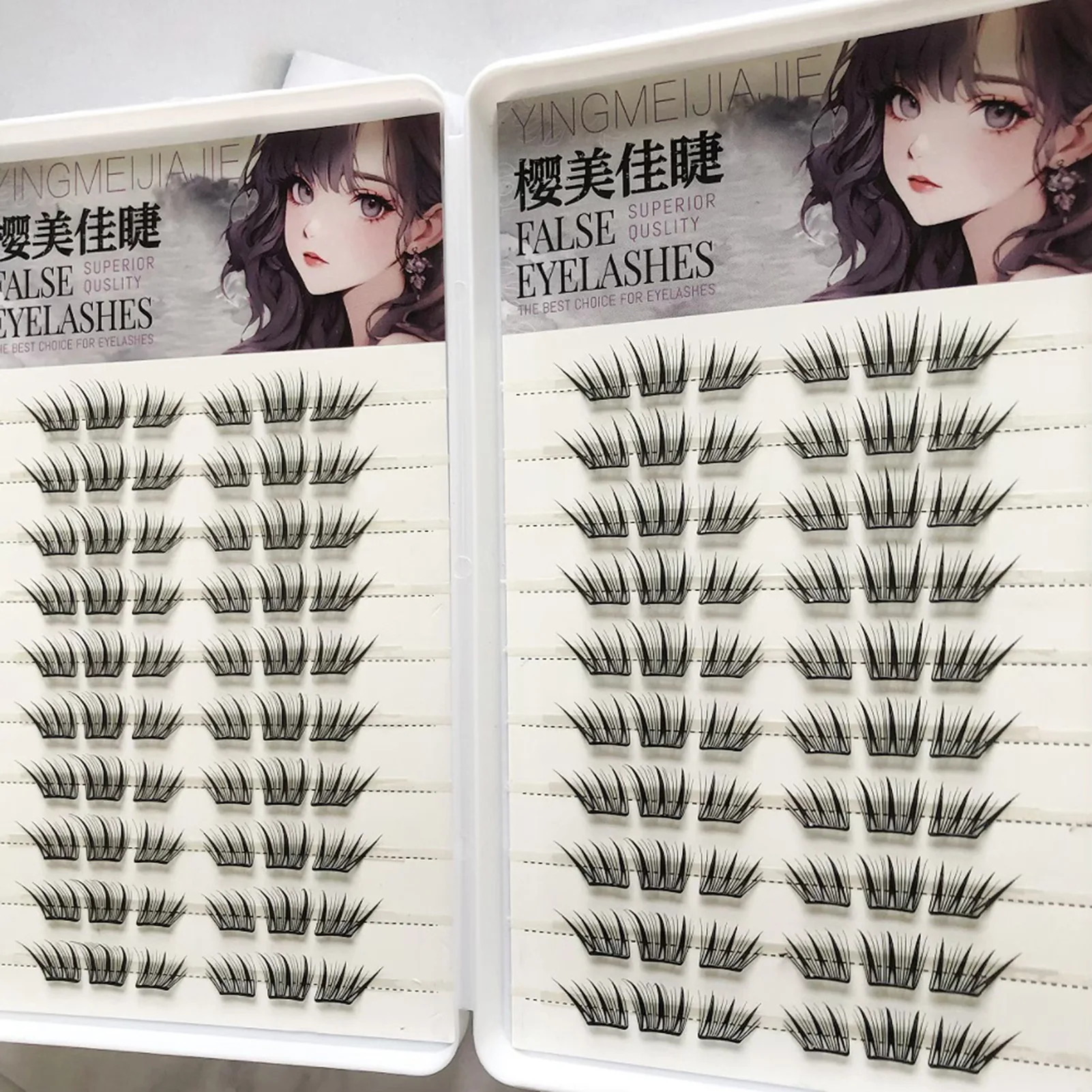 سعة كبيرة الرموش الصناعية كتاب مع مختلط 9-13 مللي متر أطوال رقيق حجم الألياف جلدة تمديد رموش زائفة ماكياج أداة #3