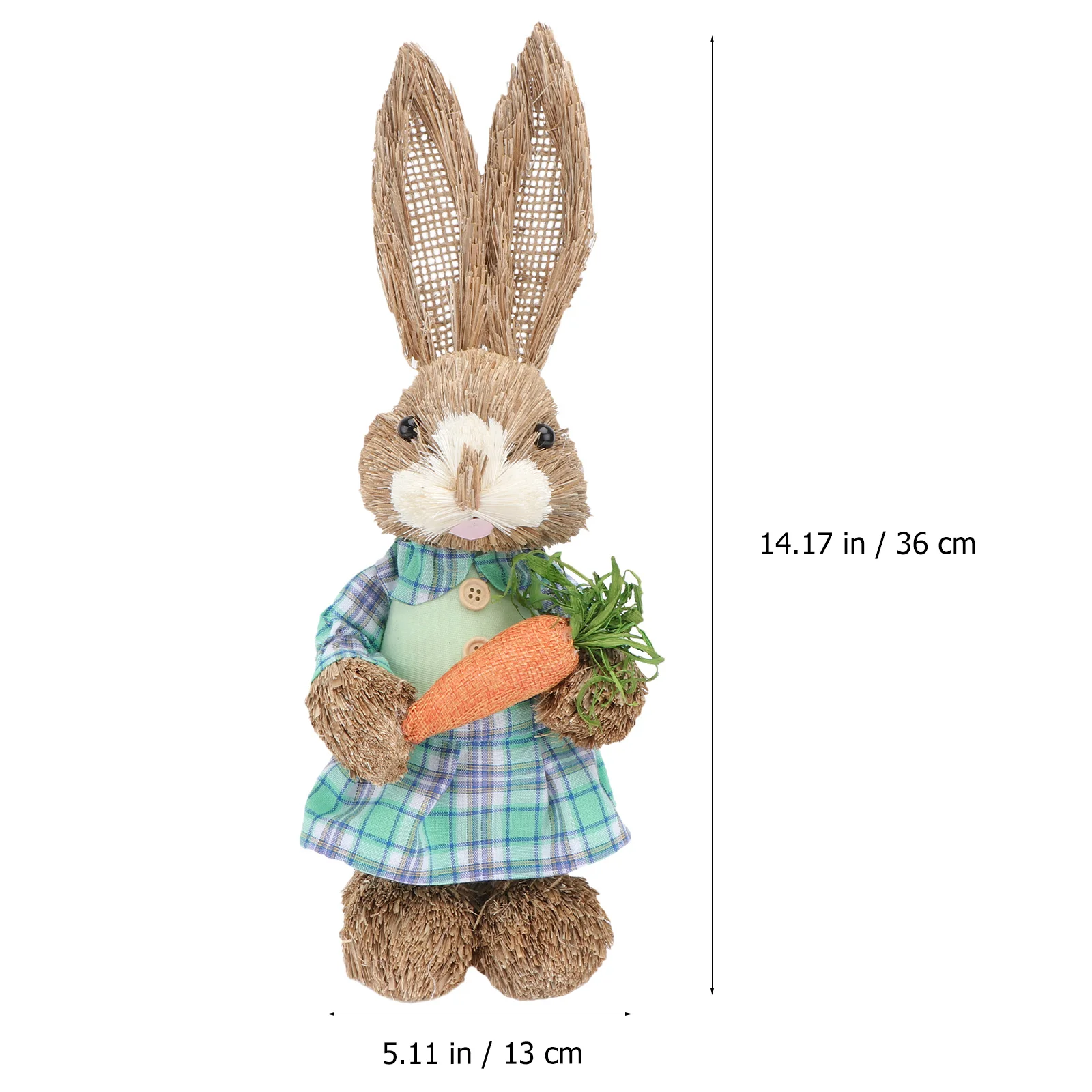 

1pc Simulation Rabbit Cute Cartoon Bunny Craft For Home Garden Tabletop Shelf Easter Party Decoration Decorative Craft